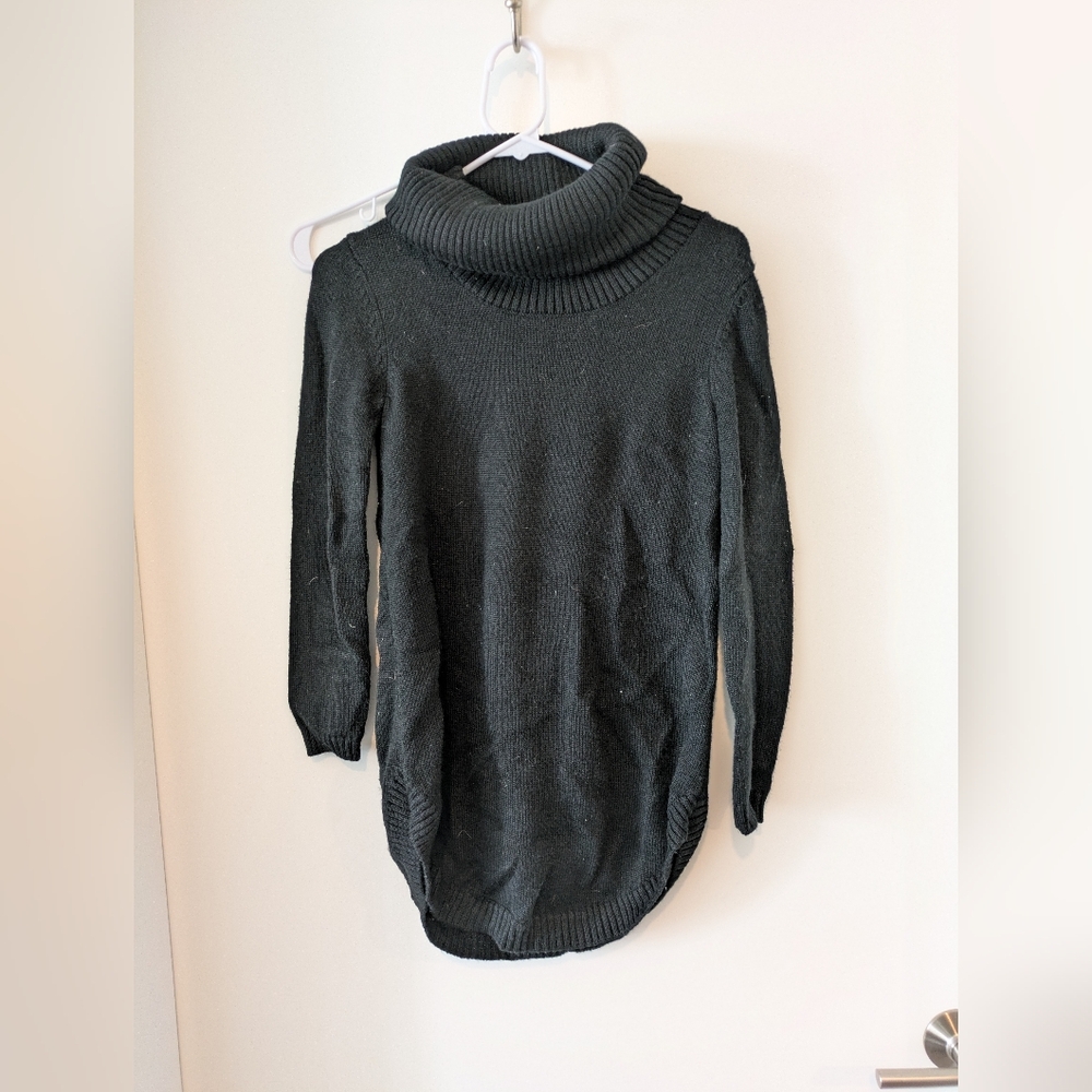 brooklyn industries xs black long cowl sweater